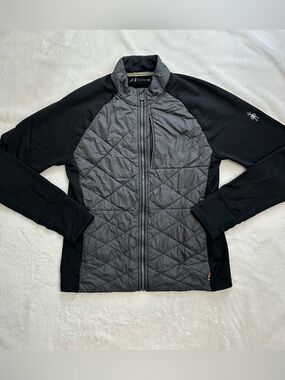 Smartwool Smartloft 120 Insulated Hybrid Jacket Men's Large Gray Black